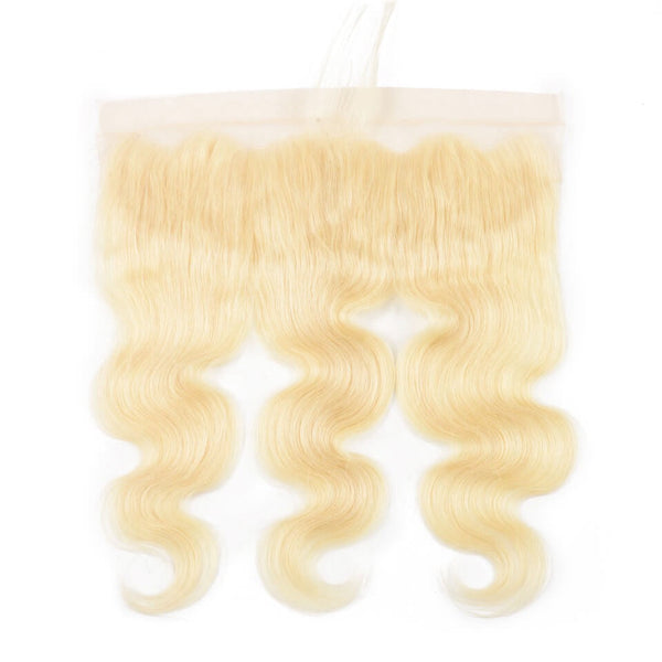Chic Luxe Hair Invisible Knot Bleached 613 Blonde 13x4 13x6 Lace Frontal Wig