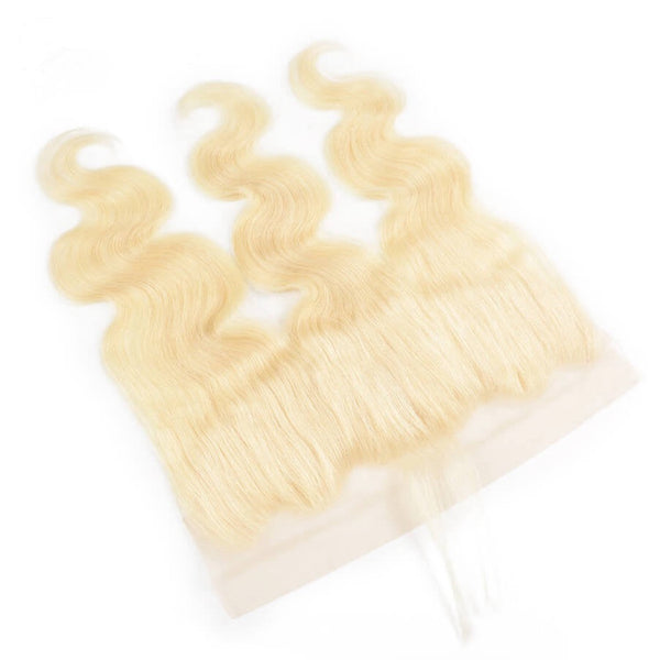 Chic Luxe Hair Invisible Knot Bleached 613 Blonde 13x4 13x6 Lace Frontal Wig
