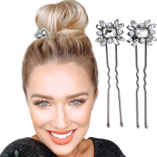 PONY-O Bun Pinz Decorative Hair Pins — Pack of 2