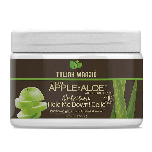 Taliah Waajid Green Apple & Aloe Nutrition Hold Me Down Gelle Strong Hold & Nourishment for All Hair Types — 12 oz