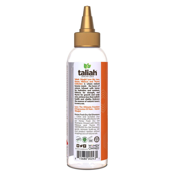 Taliah Waajid Love My Locs Honey Fresh Dry Gel Shampoo: Refreshing Cleansing for Locs — 4 oz