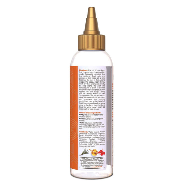 Taliah Waajid Love My Locs Honey Fresh Dry Gel Shampoo: Refreshing Cleansing for Locs — 4 oz