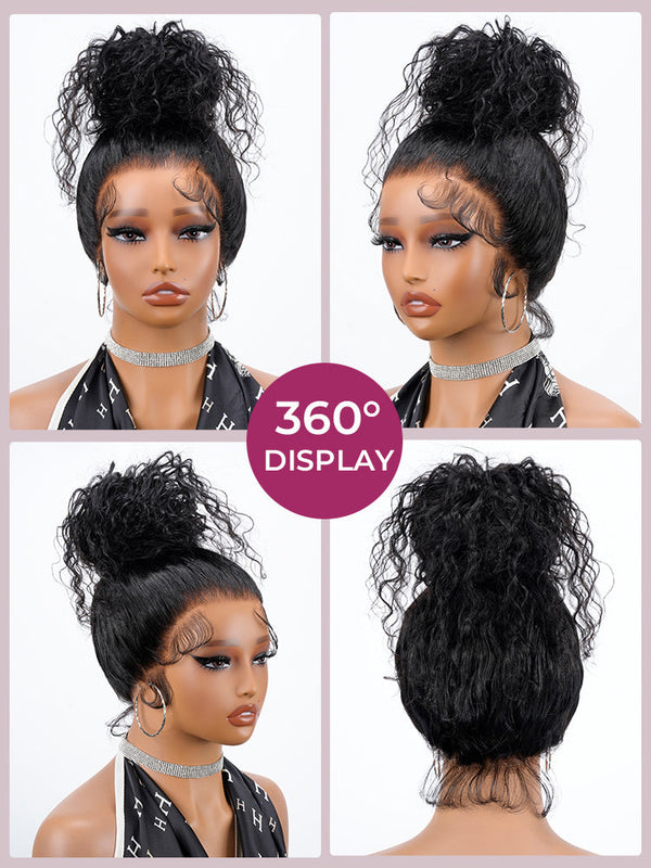 Chic Luxe Hair Glueless Invisi-Drawstring Flexible Fit 360 Lace Frontal Water Wave Wig