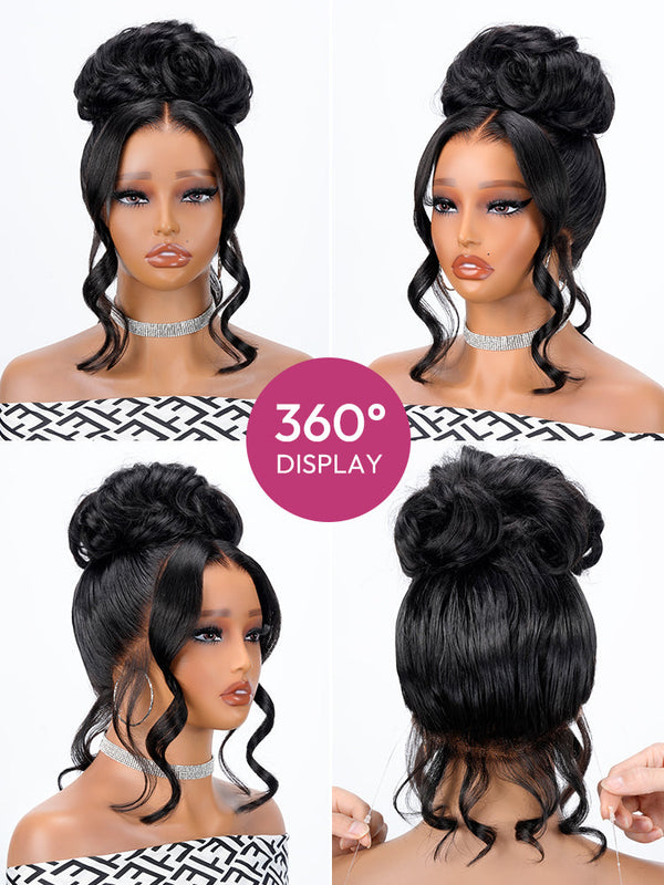 Chic Luxe Hair Body Wave Invisi Drawstring Snug Fit 360 Lace Wig — Pre-Max Throw On&Go