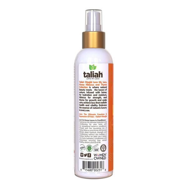 Taliah Waajid Love My Locs Loc It In Honey Leave-In Conditioner Hydrating & Frizz-Control for Locs & Natural Hair — 8 oz