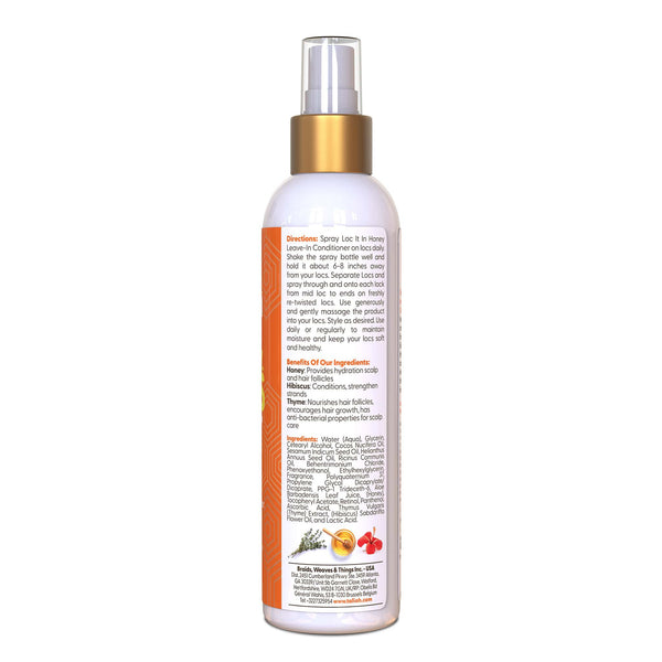 Taliah Waajid Love My Locs Loc It In Honey Leave-In Conditioner Hydrating & Frizz-Control for Locs & Natural Hair — 8 oz