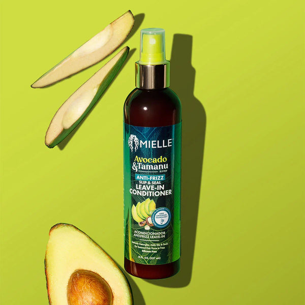 Mielle Avocado & Tamanu Anti-Frizz Slip & Seal Leave-In Conditioner — 8 oz