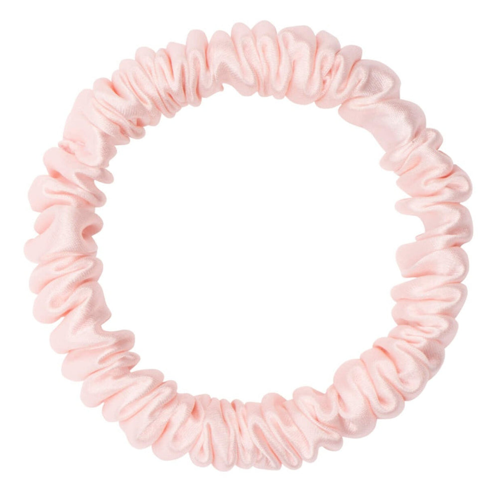 DREAMSILK Pink Silk Scrunchie — Skinny