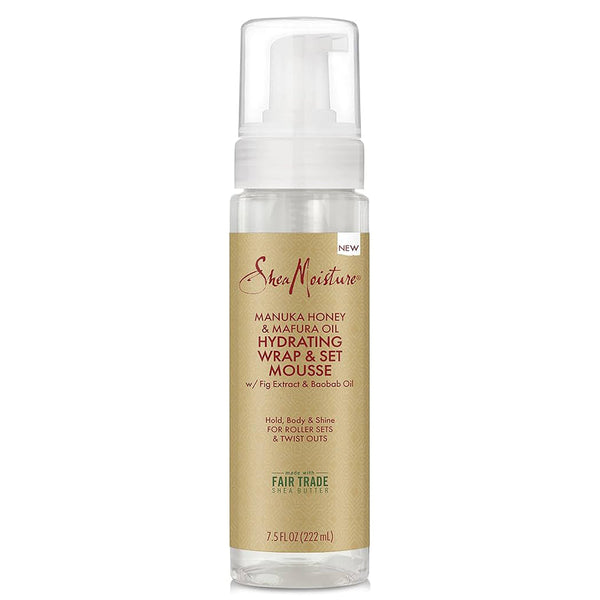 Shea Moisture Manuka Honey & Mafura Oil Hydrating Wrap & Set Mousse — 7.5 oz