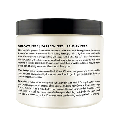 Sunny Isle Lavender Mint Hair & Strong Roots Intensive Repair Masque — 473.17 ml