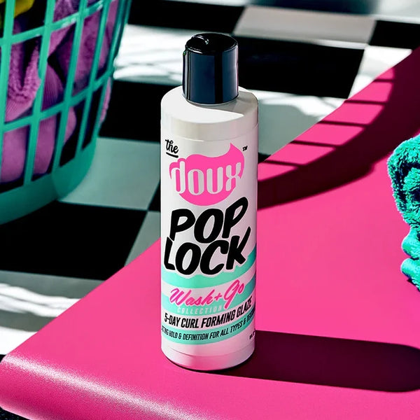 The Doux Pop Lock 5-Day Curl Forming Glaze 8oz Strong Hold Gel — 8 oz