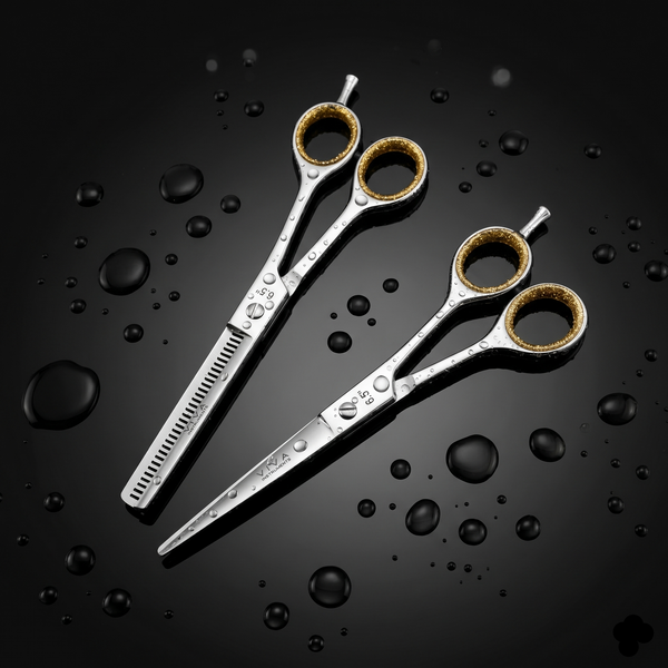 Viva Haircut & Thinning Scissors Set - Silver 6.5 Inch