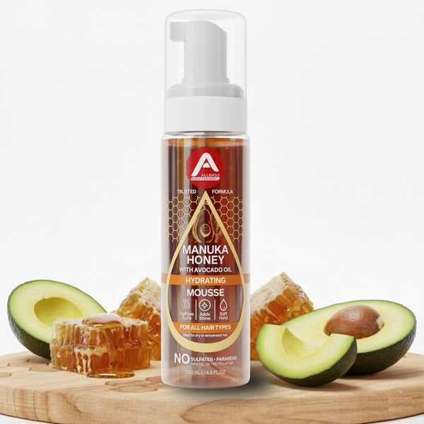 Allored Professional Manuka Honey & Avocado Oil Hydrating Mousse for Dry Hair — 200 ml