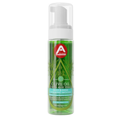 Allored Professional Olive Oil & Aloe Vera Foaming Mousse for Curly, Coily & Wavy Hair — 200 ml