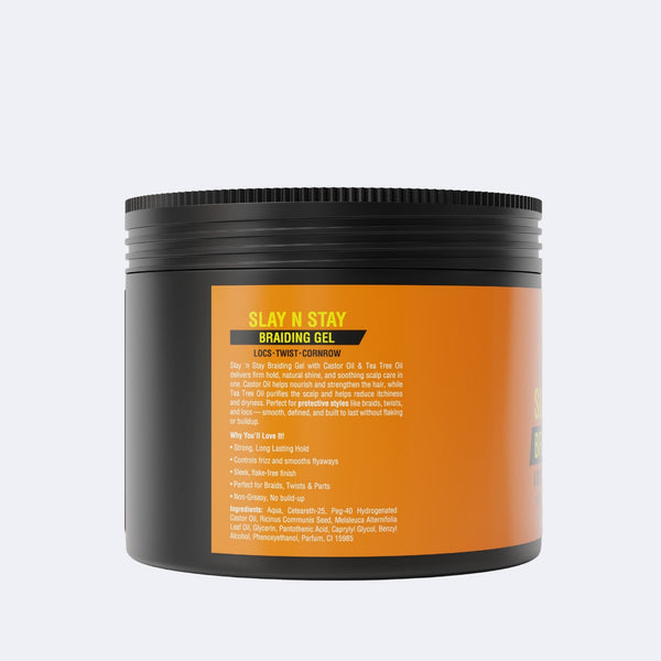 Allored Professional Slay N Stay Braiding Gel with Castor & Tea Tree Oil Extra Hold — 500 ml