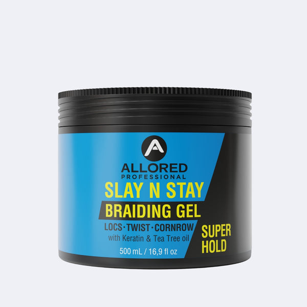 Allored Professional Slay N Stay Braiding Gel with Keratin & Tea Tree Oil Super Hold — 500 ml