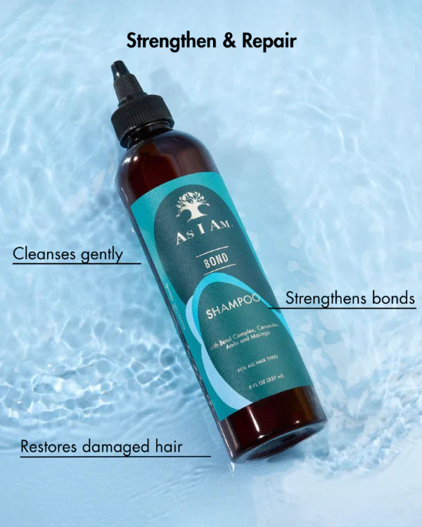 As I Am Bond Shampoo Gentle Strengthening Cleanse for Damaged Hair — 237 ml