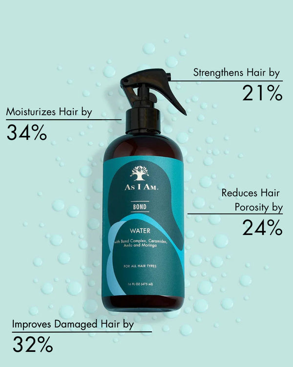 As I Am Bond Water Strengthening Hydration for Damaged Hair — 475 ml