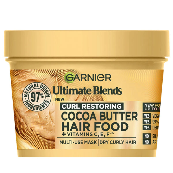 Garnier Cocoa Butter Hair Food: Deeply Nourishing 3-in-1 Hair Mask — 390 ml