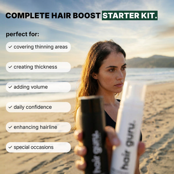Hair Guru London Hair Fibres Starter Set Bundle