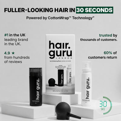 Hair Guru London Hair Fibres Starter Set Bundle