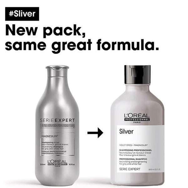 L'Oréal Professionnel Serié Expert Silver Shampoo Neutralises Yellow Tones & Brightens — 300 ml
