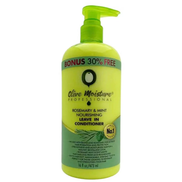 Olive Moisture Rosemary & Mint Nourishing Leave-In Conditioner for Hydrated, Stronger Hair — 16 oz