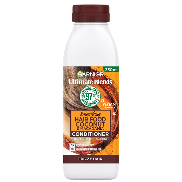 Garnier Hair Food Coconut & Macadamia Conditioner: Nourishing & Smoothing for Dry, Frizzy Hair — 350 ml