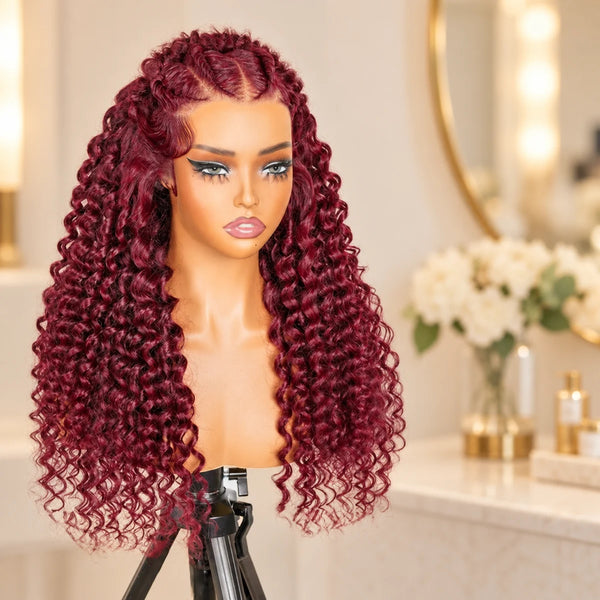 Chic Luxe Hair original style photograph on a neutral dressing-room background.