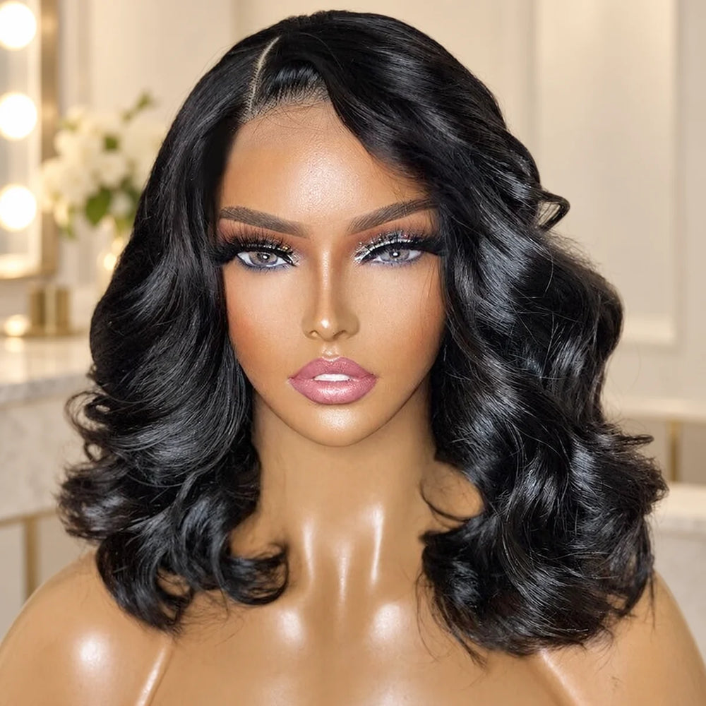 Chic Luxe Hair original style photograph on a neutral dressing-room background.