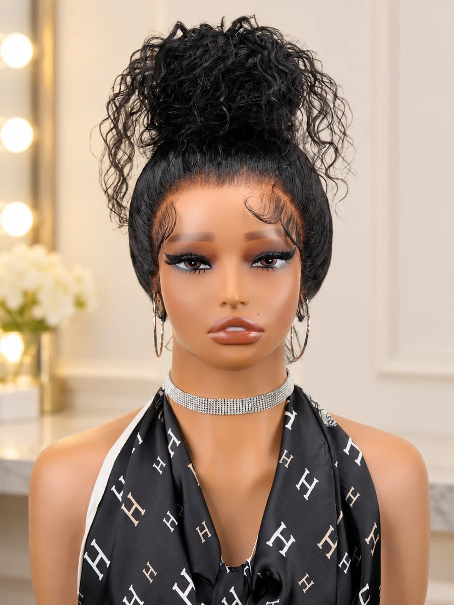 Chic Luxe Hair original style photograph on a neutral dressing-room background.