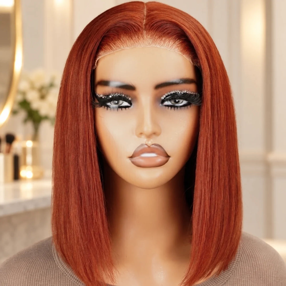 Chic Luxe Hair original style photograph on a neutral dressing-room background.