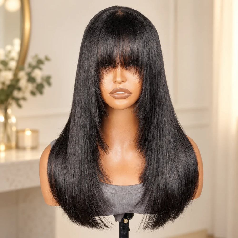 Chic Luxe Hair original style photograph on a neutral dressing-room background.