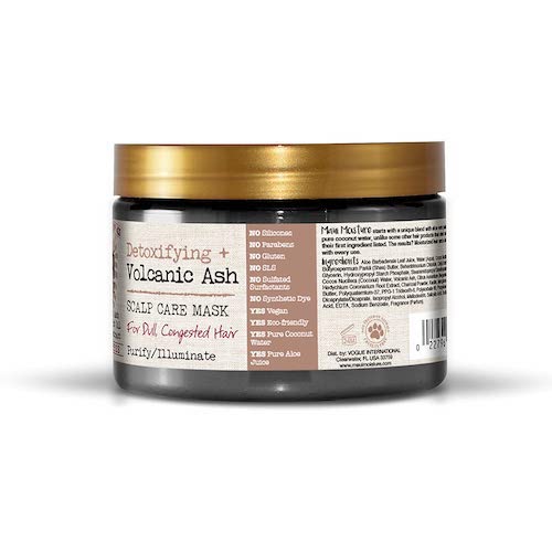 Maui Moisture Detoxifying + Volcanic Ash Scalp Care Mask Refreshing Hydration for Dull Hair — 340 g