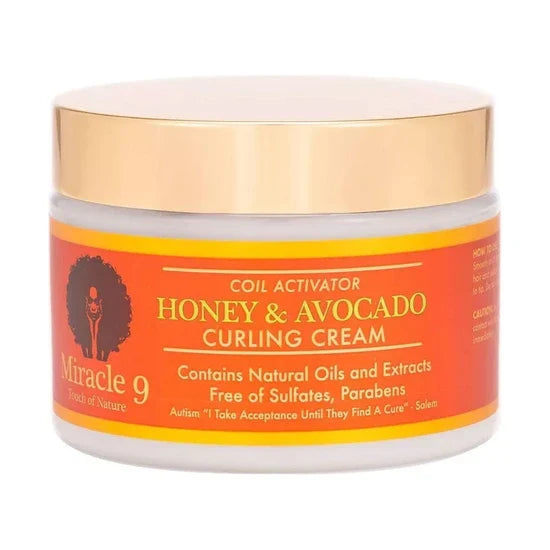 Miracle 9 Coil Activator Honey & Avocado Curling Cream — 340 ml