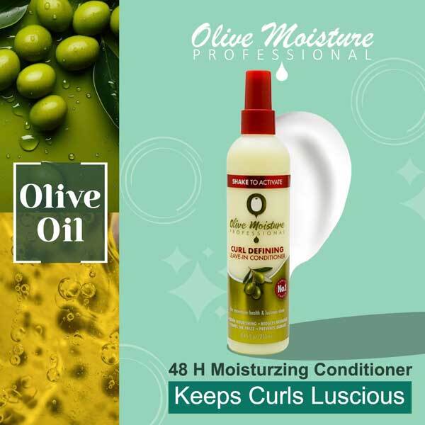 Olive Moisture Curl Defining Leave-In Conditioner for Frizz-Free, Hydrated Curls — 250 ml