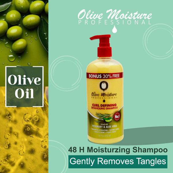 Olive Moisture Curl Defining Detangling Shampoo — 16 oz