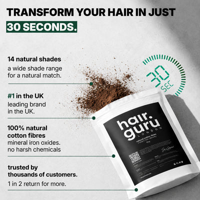 Hair Guru London Hair Fibres Refill Pouch | 100g