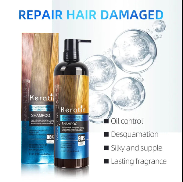 Dexe Keratin Nutrient Repair Shampoo — 900 ml