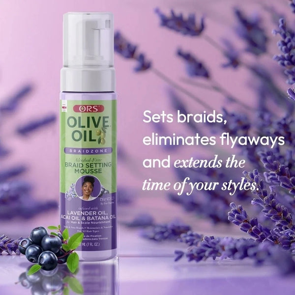 ORS Olive Oil Braidzone Alcohol-Free Braid Setting Mousse — 207 ml