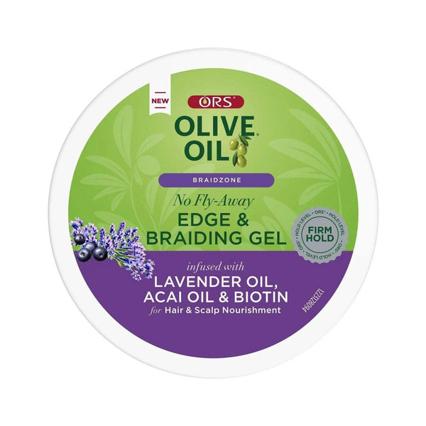 ORS Olive Oil Braidzone No Fly-Away Edge & Braiding Gel — 227 g