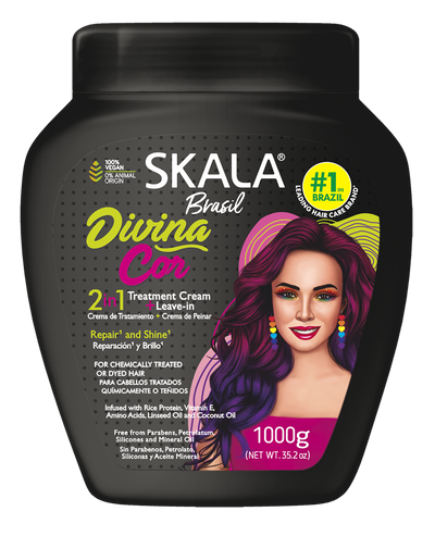 Skala Brasil Divina Cor Hair Treatment Cream Repair & Shine for Colour-Treated Hair — 1000 g