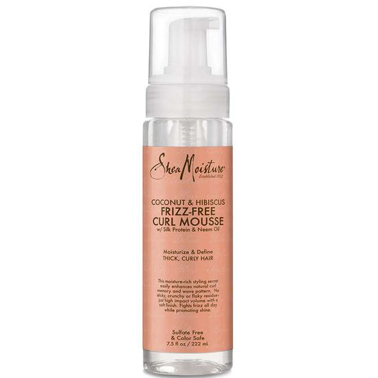 Shea Moisture Coconut & Hibiscus Frizz-Free Curl Mousse — 7.5 oz