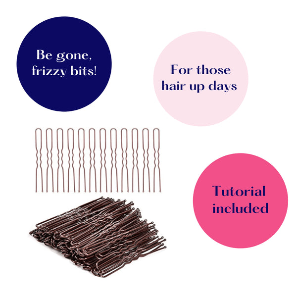 Brown Bobby Pins – Pack of 36