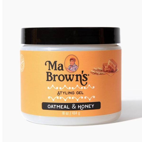 Ma Brown's Styling Gel: Strong Hold & Frizz Control for All Hair Types — 16 oz