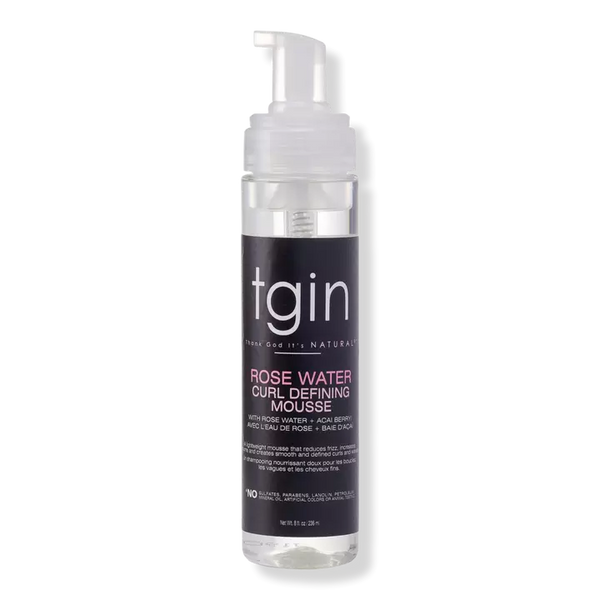 TGIN Rose Water Curl Defining Mousse — 236 ml