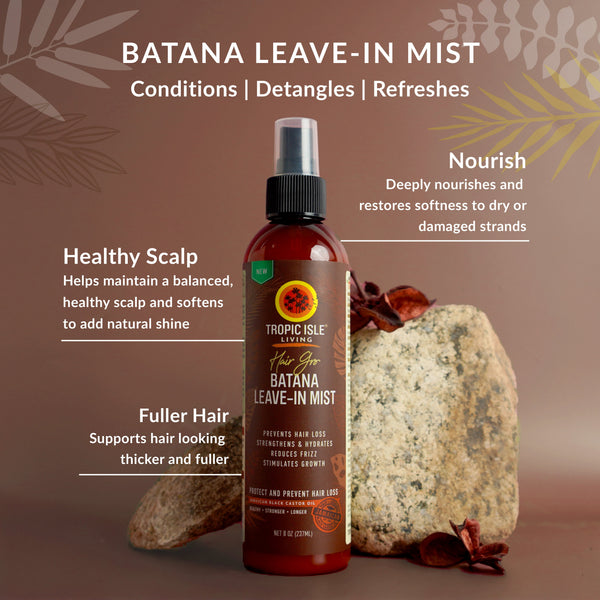 Tropic Isle Living Hair Gro Batana Leave-In Mist — 237 ml