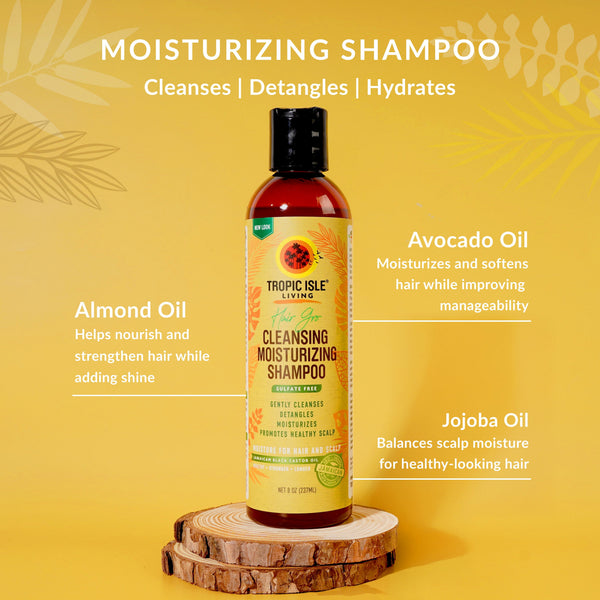 Tropic Isle Living Hair Gro Cleansing Moisturising Shampoo — 237 ml