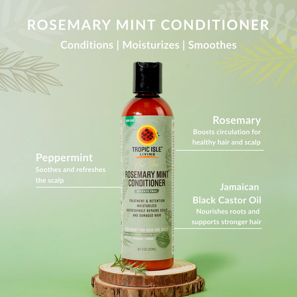 Tropic Isle Living Hair Gro Rosemary Mint Conditioner — 237 ml