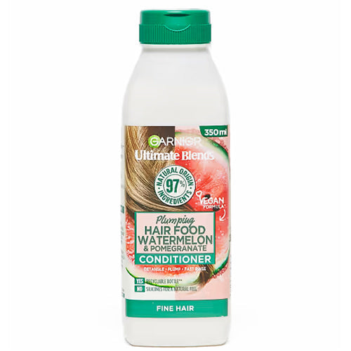 Garnier Hair Food Watermelon & Pomegranate Conditioner: Hydrating & Detangling for Dry, Dull Hair — 350 ml